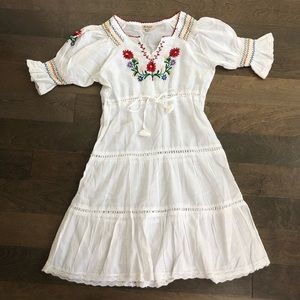 Romantic Bohemian Embroidered Summer Dress